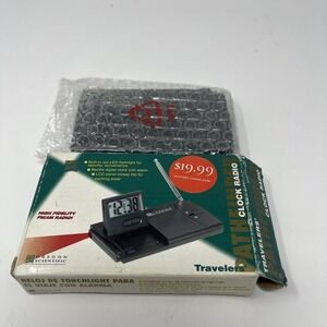 Oregon Scientific Pathfinder Clock Radio Travelers Alarm 1998 Vtg CR-8635 NEW